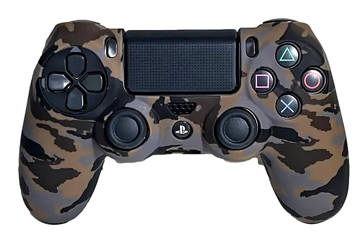 Silicone Cover For Ps4 Controller Case Skin - Brown Camo 1