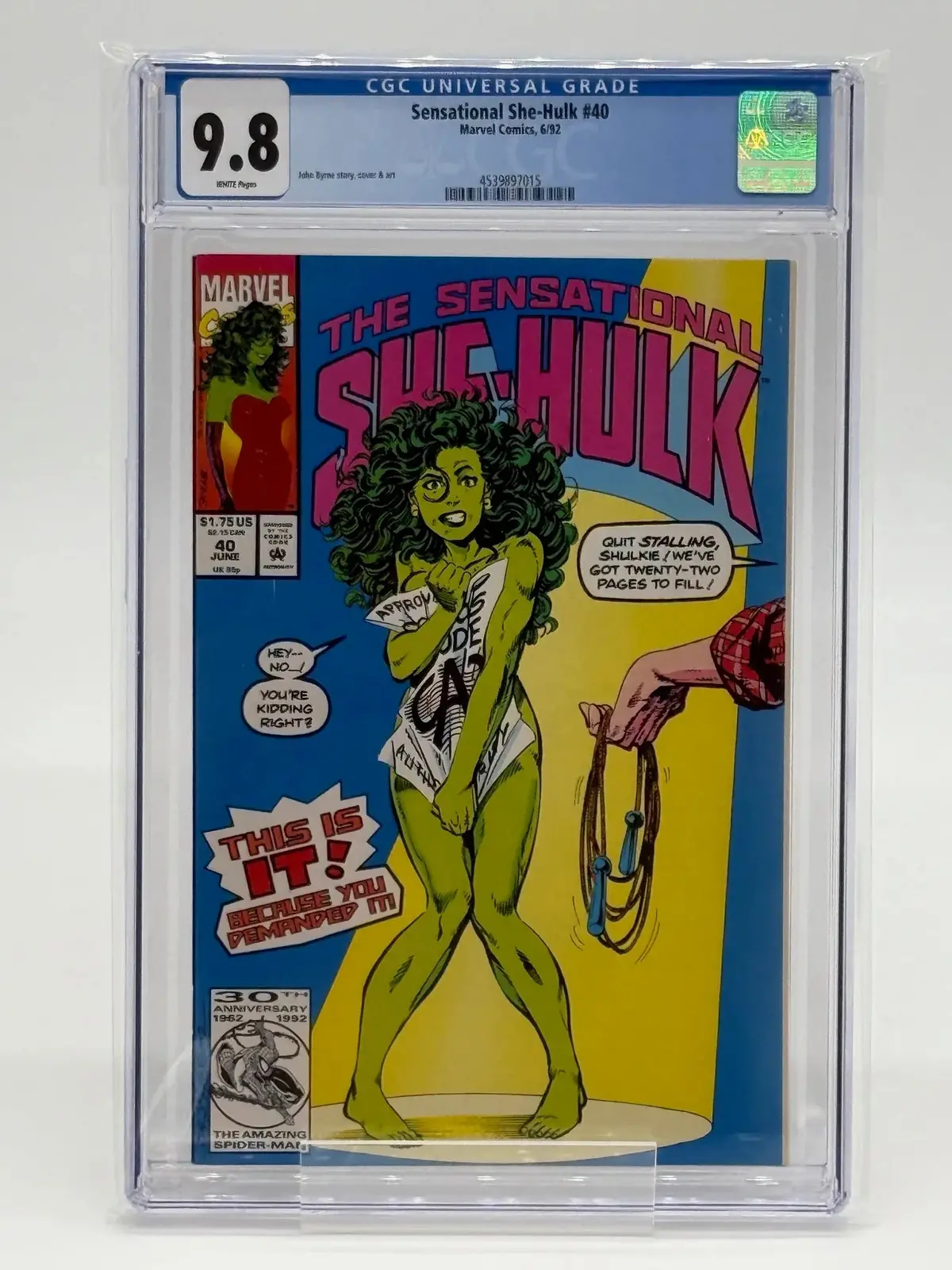 Sensational She Hulk #40 Cgc 9.8 1
