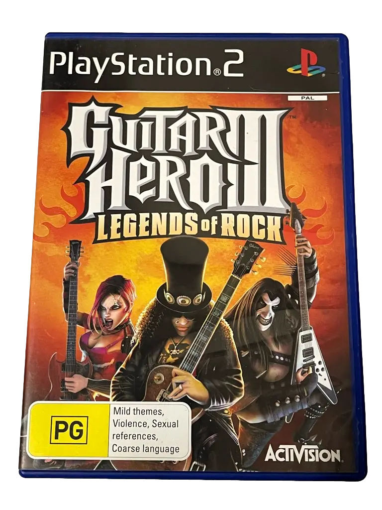 Guitar Hero Iii Legends Of Rock Ps2 Pal *No Manual* (Pre-Owned) 1