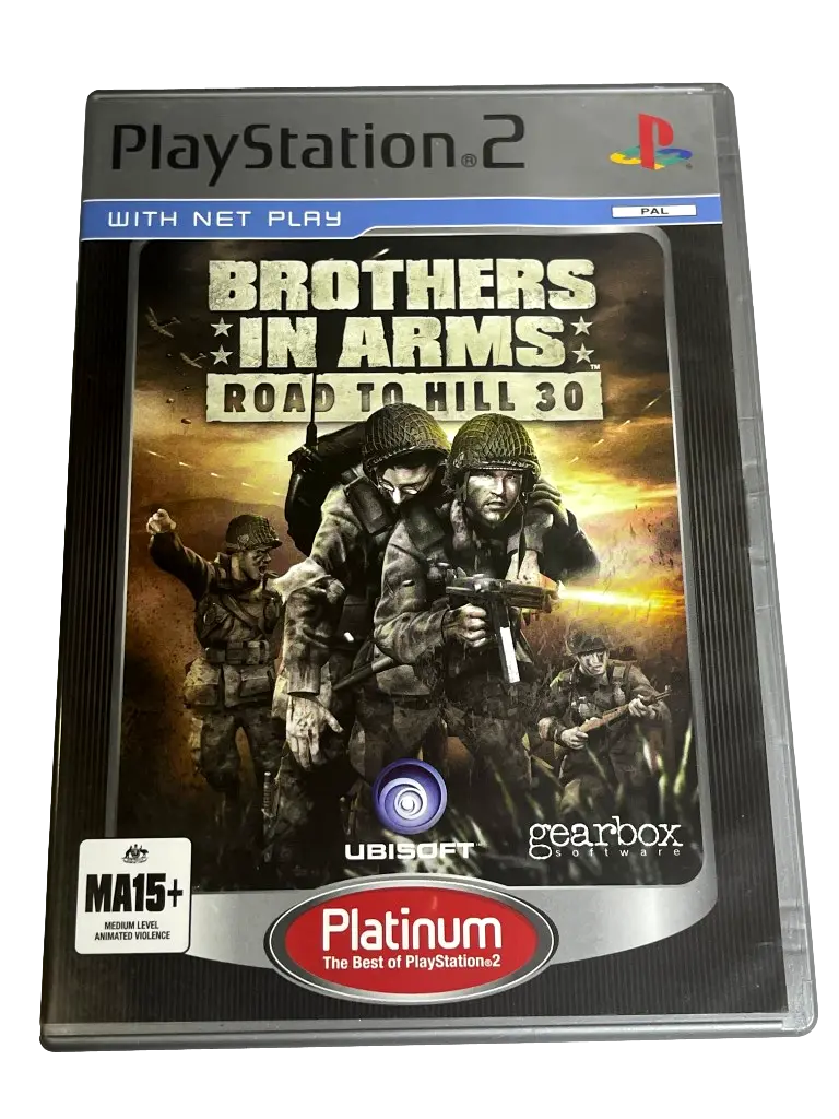 Brothers In Arms Road To Hill 30 Ps2 (Platinum) Pal *No Manual* (Preowned) 1