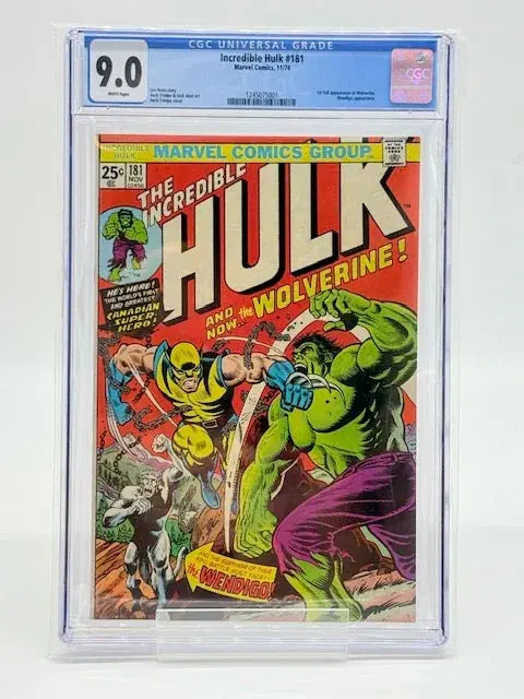 Hulk #181 - Cgc 9.0 - 1St App Wolverine! 1