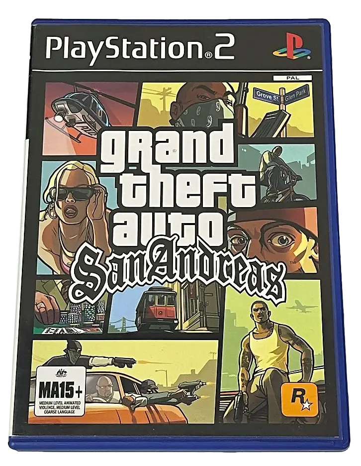 Grand Theft Auto San Andreas Ps2 Pal *No Manual Or Map* (Preowned) 1