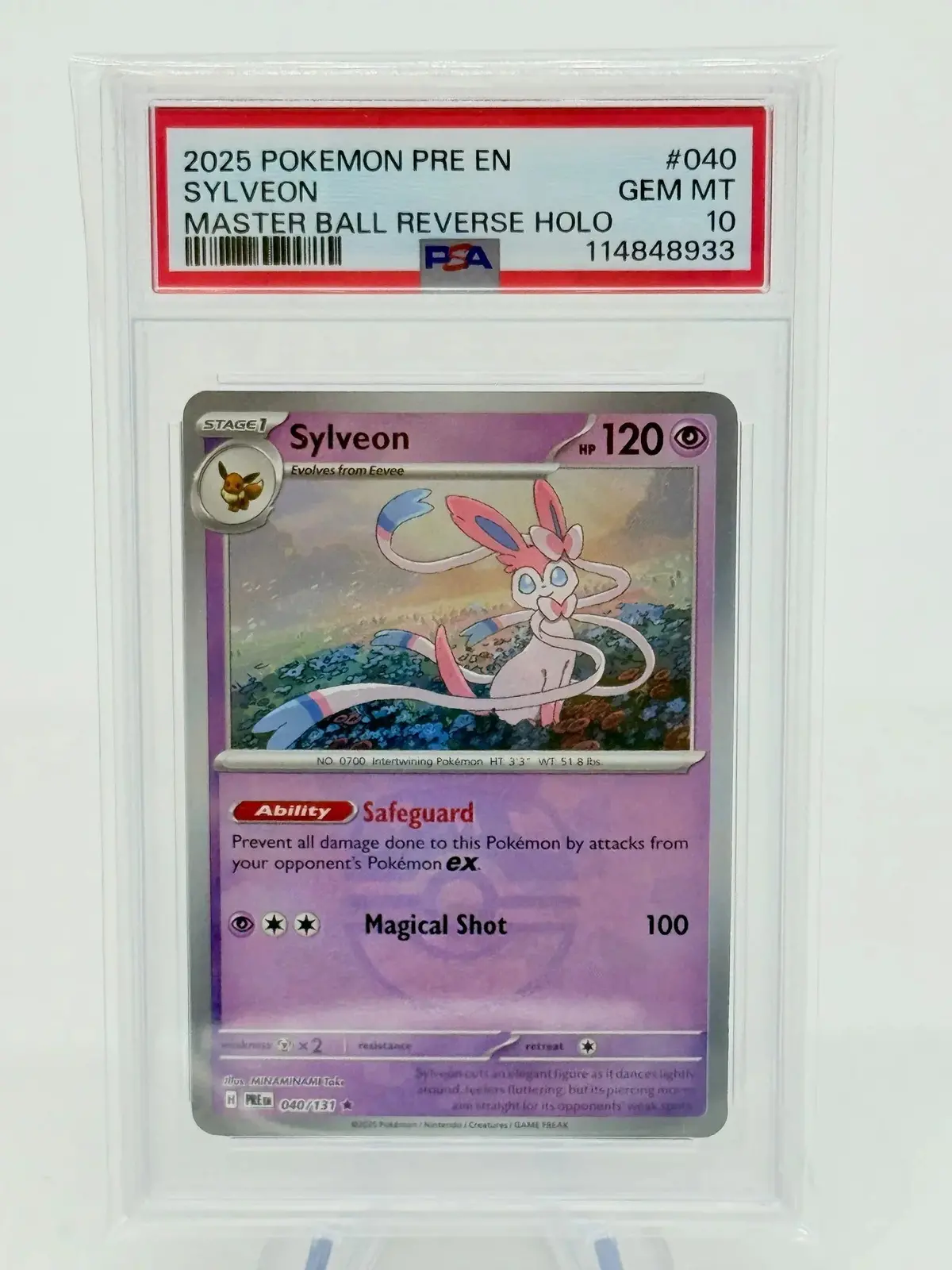 Psa 10 - Sylveon #040 Masterball 1
