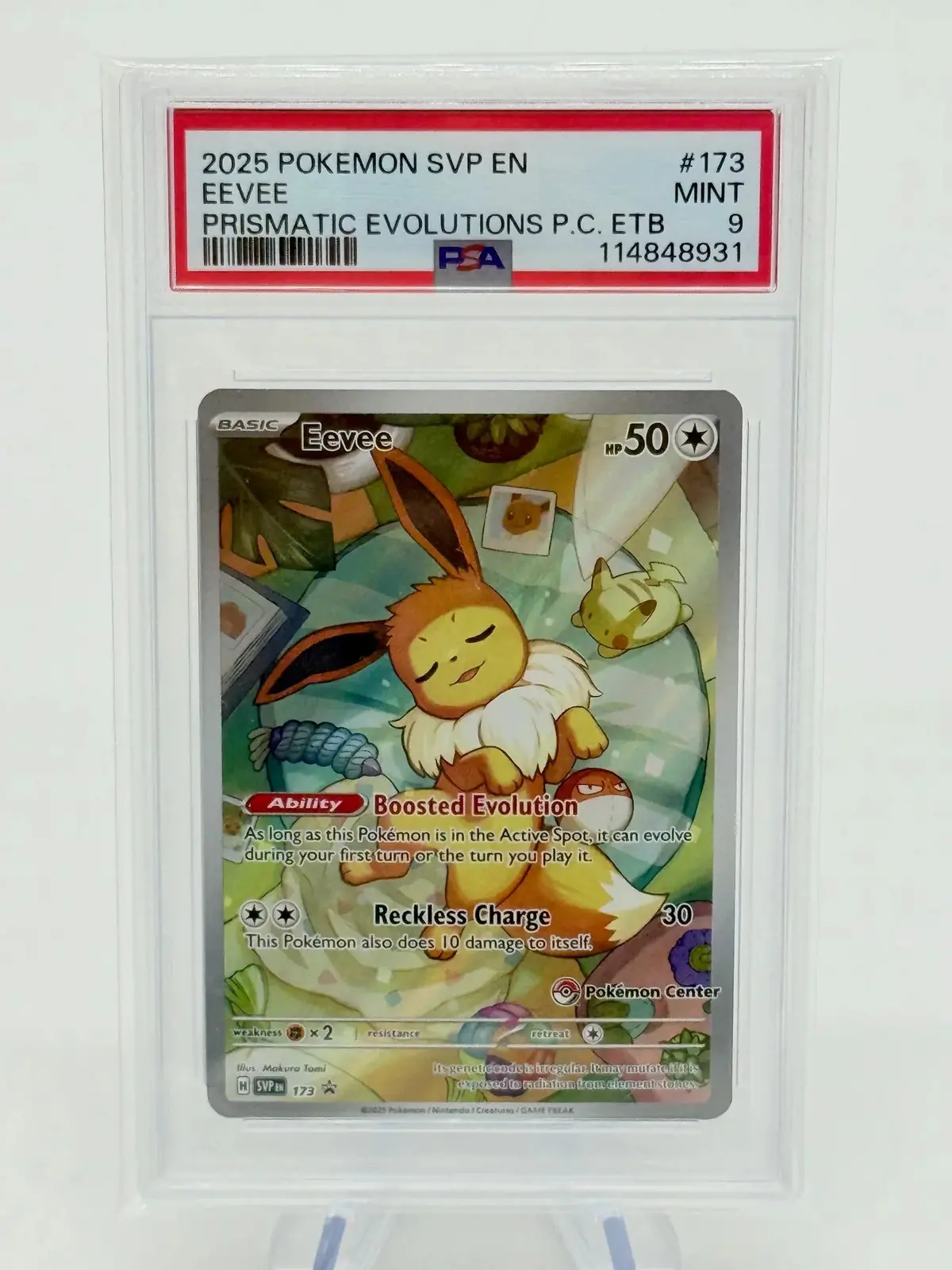 Psa 9 - Eevee #173 Pokemon Center 1