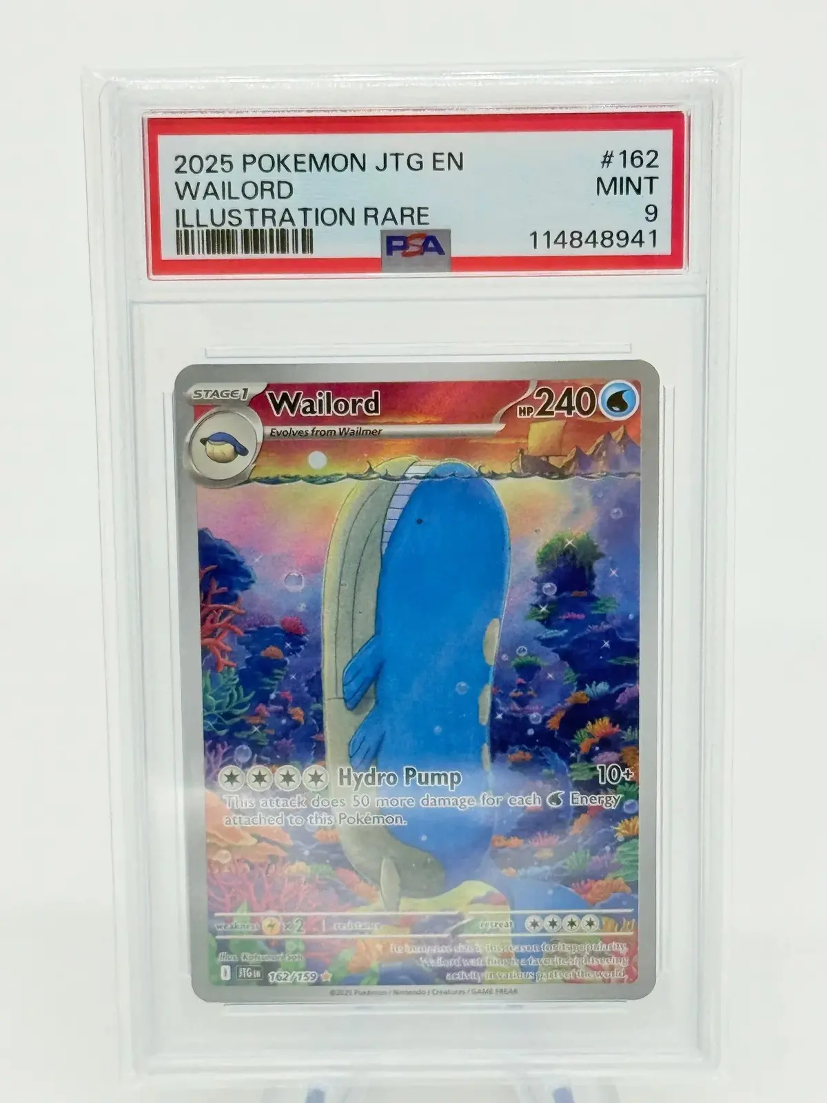 Psa 9 - Wailord #162 1