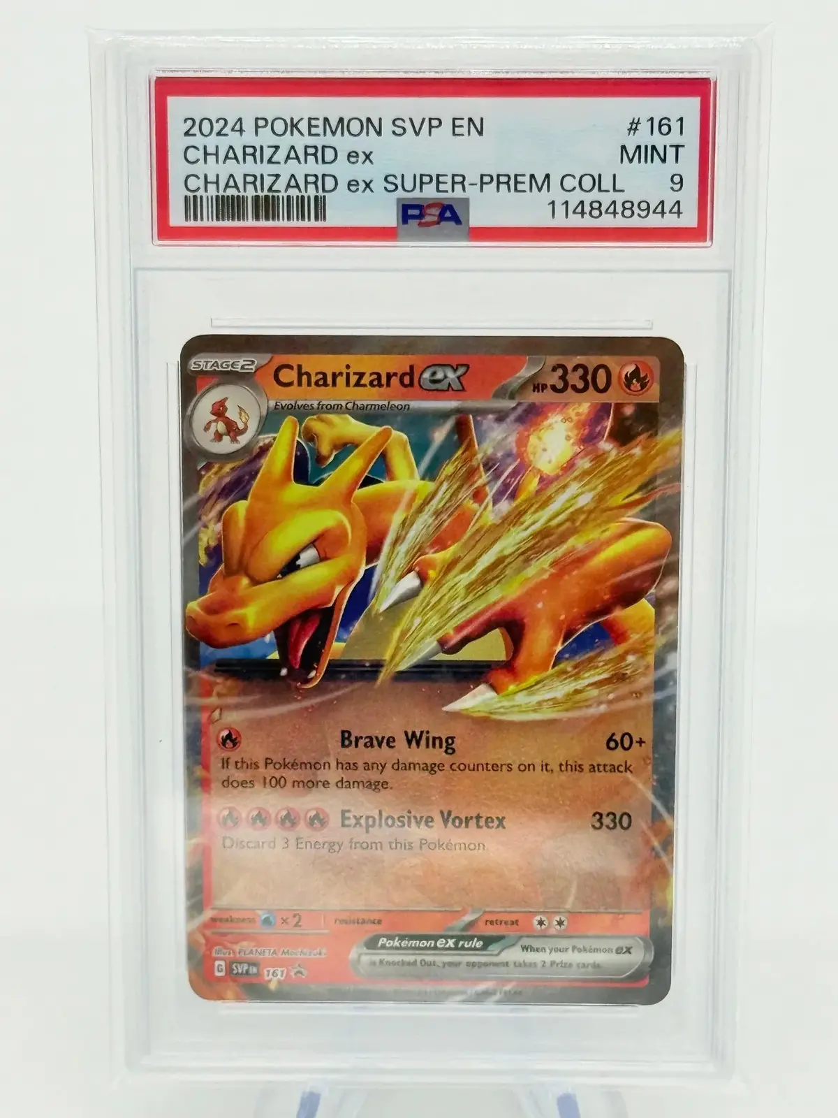 Psa 9 - Charizard Ex #161 1