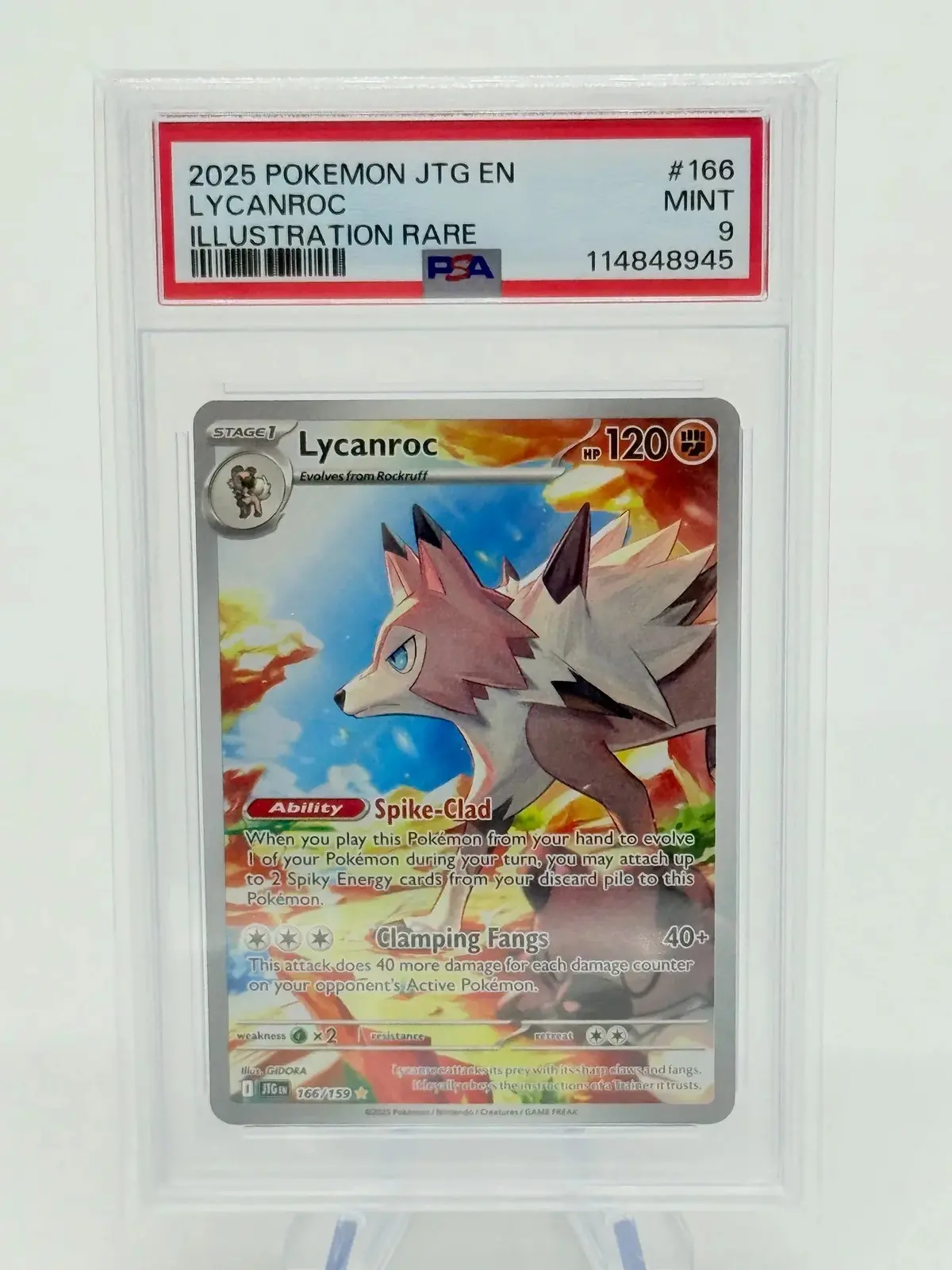 Psa 9 - Lycanroc #166 1