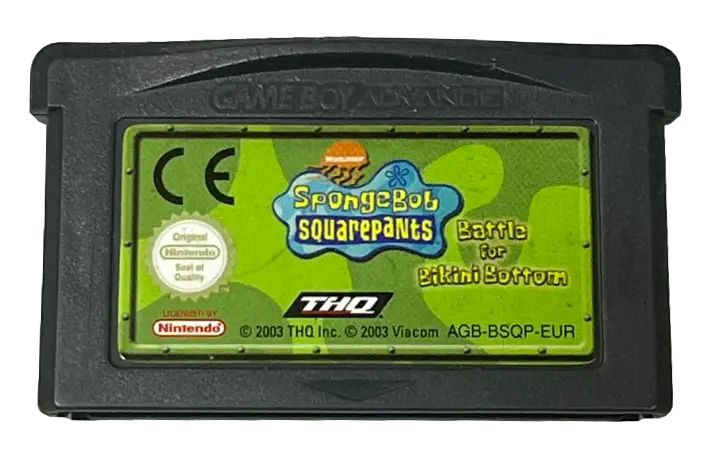Spongebob Squarepant Battle For Bikini Bottom Nintendo Gameboy Advance Cartridge (Preowned) 1