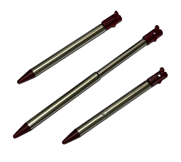3 X Burgundy Retractable Nintendo Original Dsi Touch Screen Stylus Nintendo 1