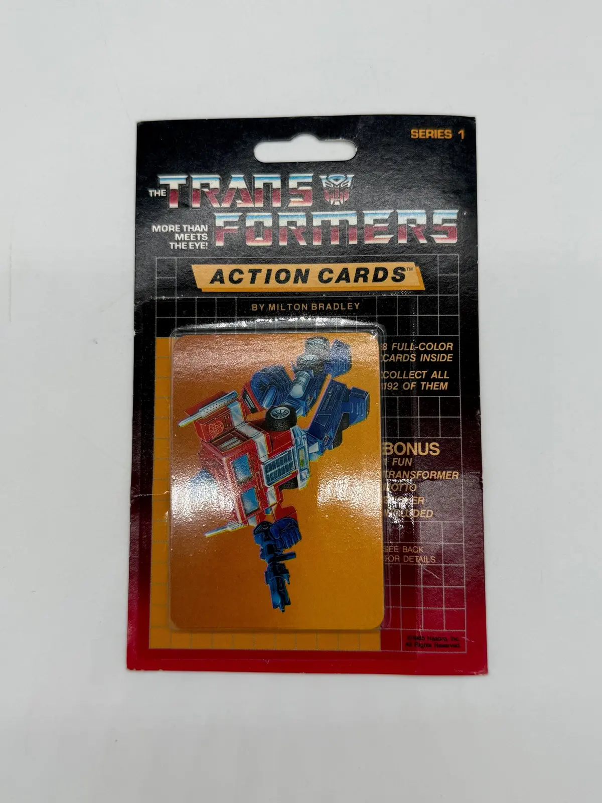 Vintage 1985 Transformers Action Cards - Sealed 1