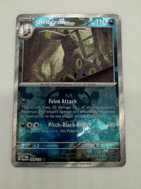 Umbreon (Master Ball Pattern) Rare Sv: Prismatic Evolutions 059/131 Nm 1