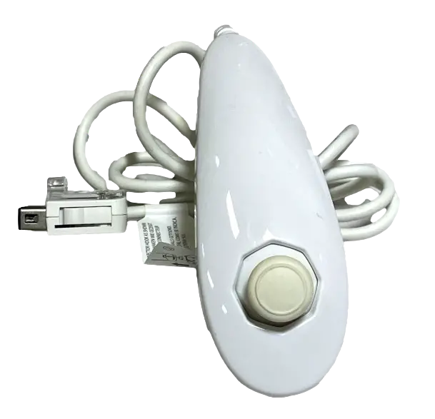 Genuine Nintendo White Wii Nunchuck Remote (Rvl 004) Num Chuck (Preowned) 1