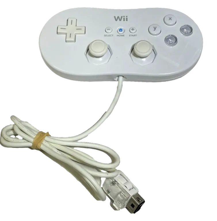 Genuine Nintendo White Wii / Wii U Classic Controller Remote Nes Snes Mini (Preowned) 1