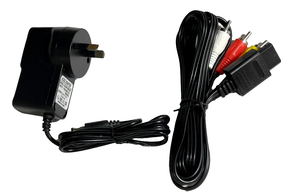 Super Nintendo Snes Power Supply And Av Cables Replacement New Aftermarket 1