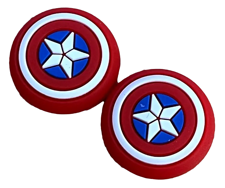 Captain America Thumb Grips For Switchpro/ Ps4/ Xbox One/360 Toggle Cover Caps 1