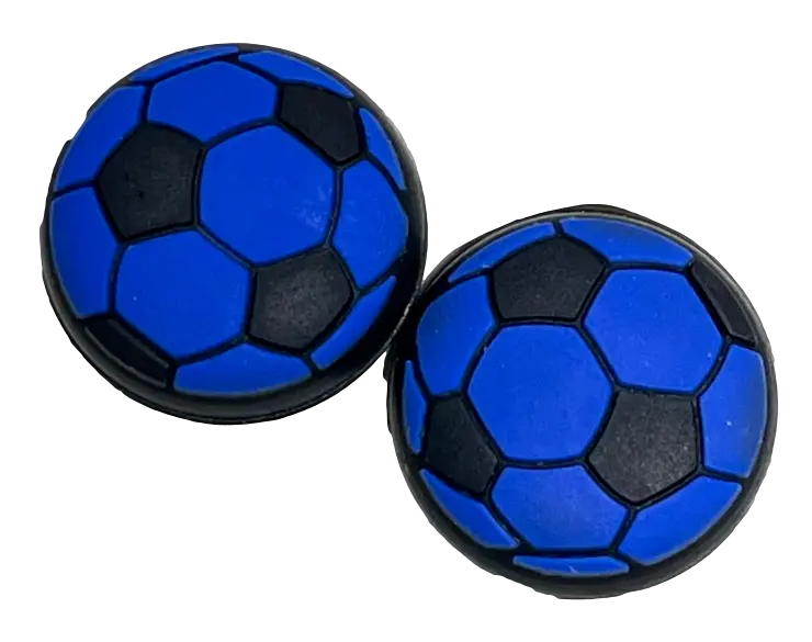 Thumb Grips X 2 For Ps4 Ps5 Xboxone Xbox Series Toggle Cover Cap - Blue Soccer 1