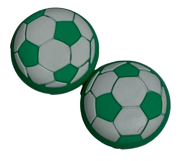 Thumb Grips X 2 For Ps4 Ps5 Xboxone Xbox Series Toggle Cover Cap - Green Soccer 1