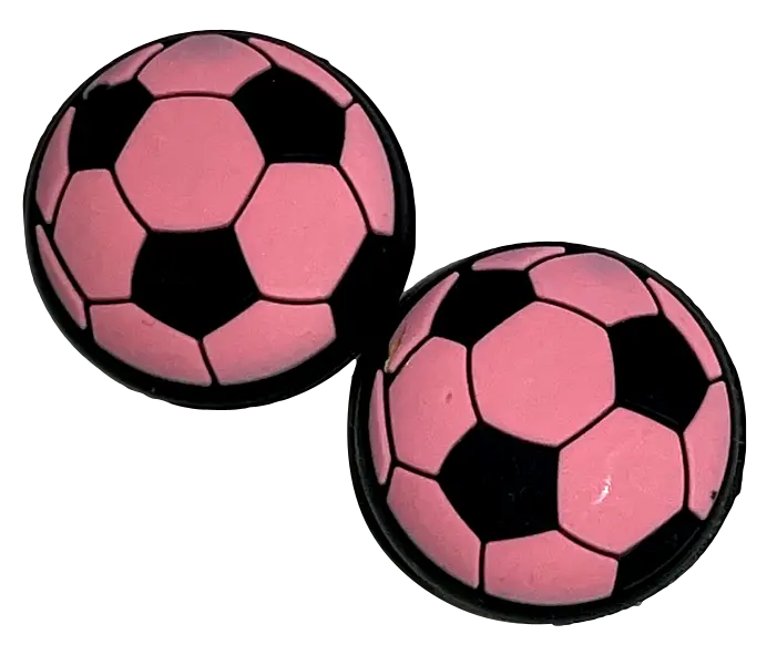 Thumb Grips X 2 For Ps4 Ps5 Xboxone Xbox Series Toggle Cover Cap - Pink Soccer 1