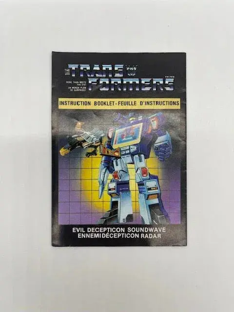 G1 Soundwave Instructions 1