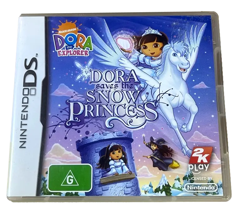 Dora Saves The Snow Princess Nintendo Ds 2Ds 3Ds Game *No Manual* (Pre-Owned) 1