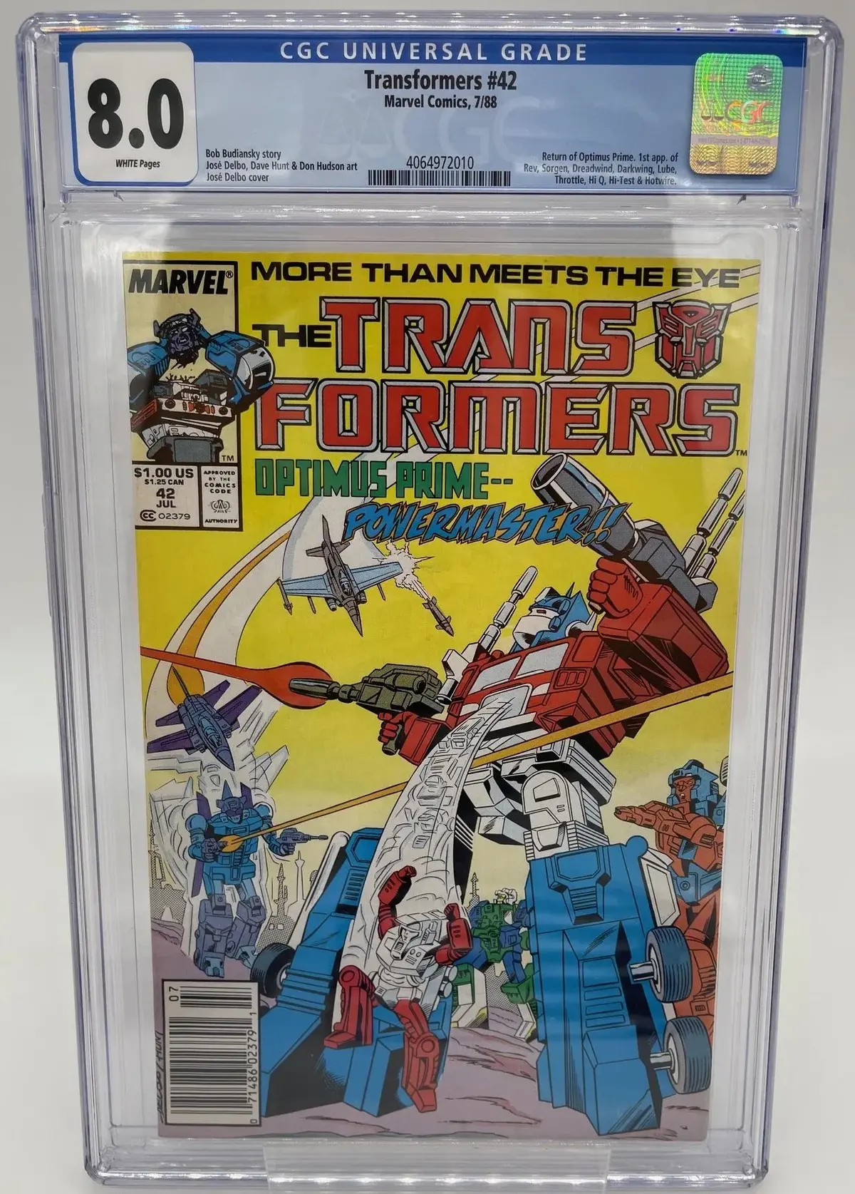 Transformers #42 Cgc 8.0 1