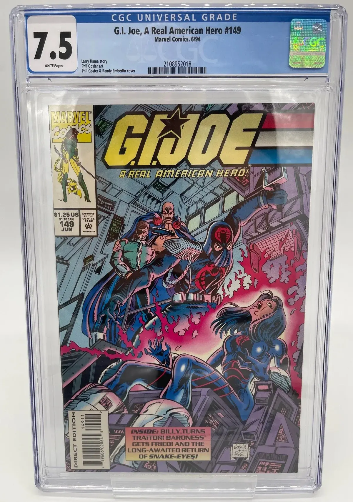 Gi Joe #6 Cgc 7.5 1