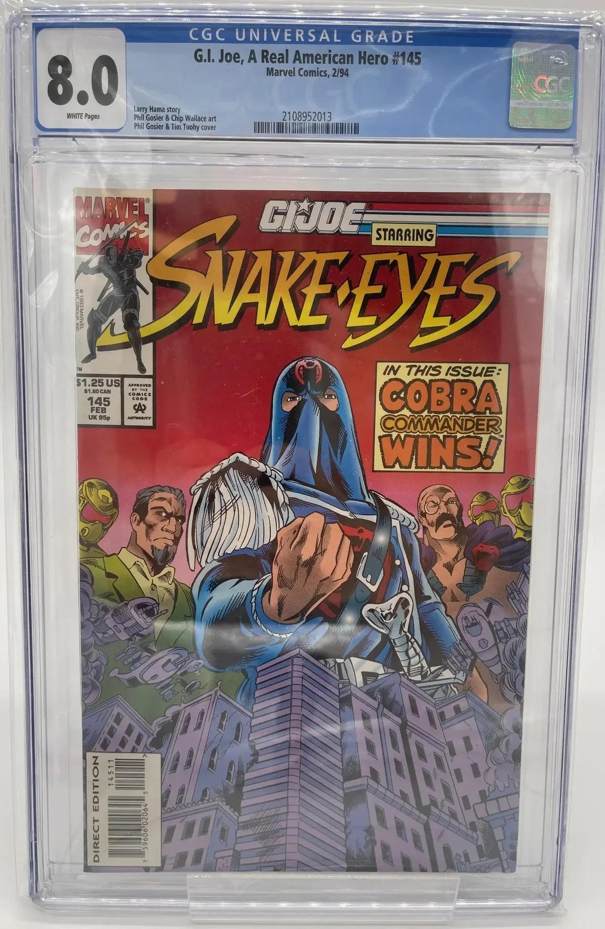 Gi Joe #145 - Cgc 8.0 1