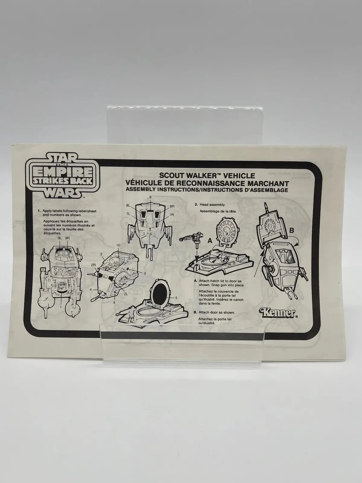 1982 Star Wars Scout Walker Instructions 1