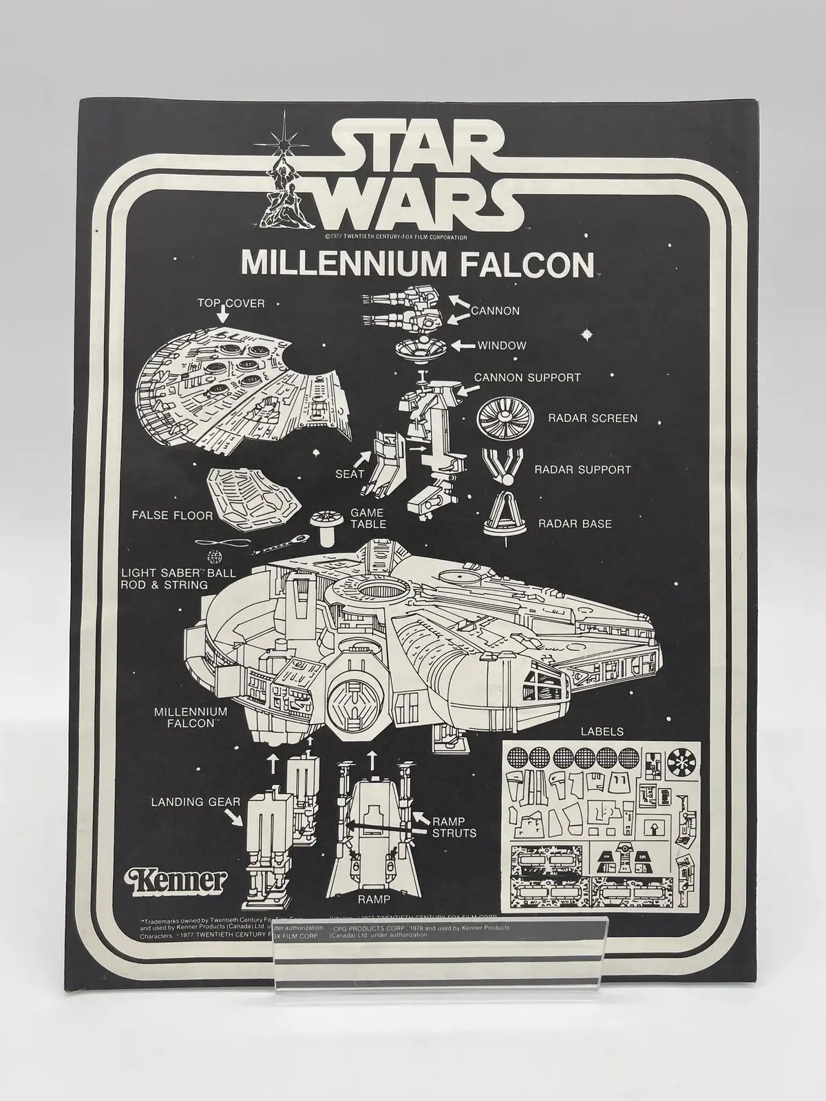 1979 Star Wars Millennium Falcon Instructions 1