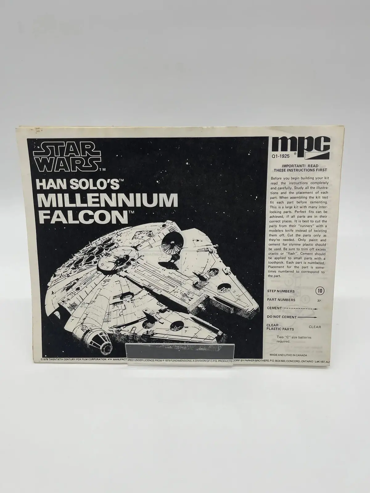 Mpc Star Wars Millennium Falcon Instructions 1