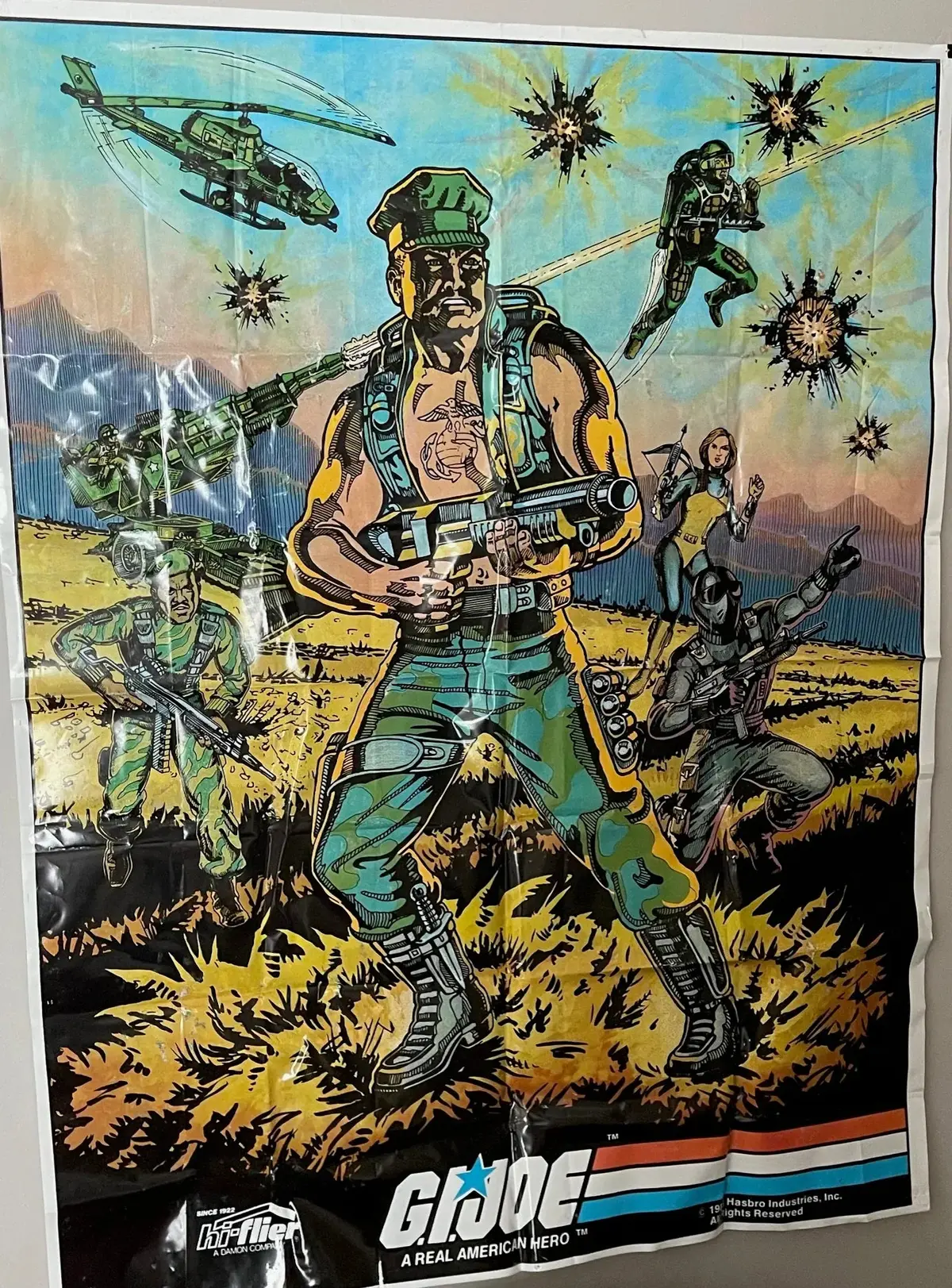Rare 1983 Hi-Flier Gi Joe Poster 1