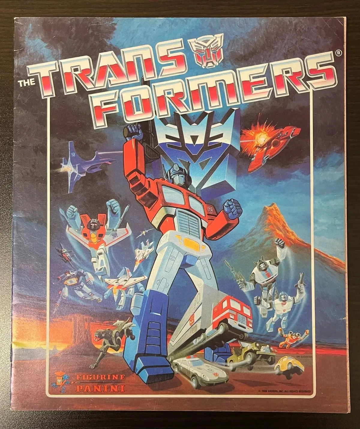1986 Panini Transformers Sticker Album 1