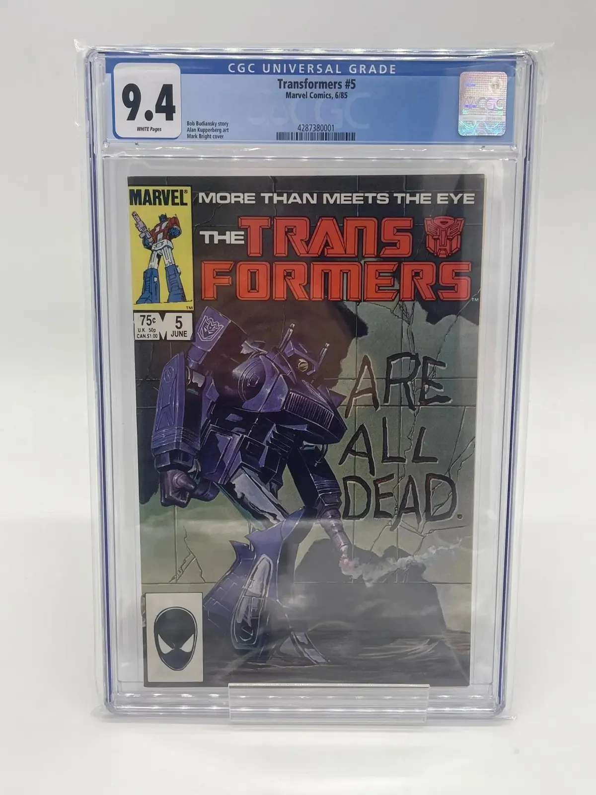 Transformers #5 Cgc 9.4 1