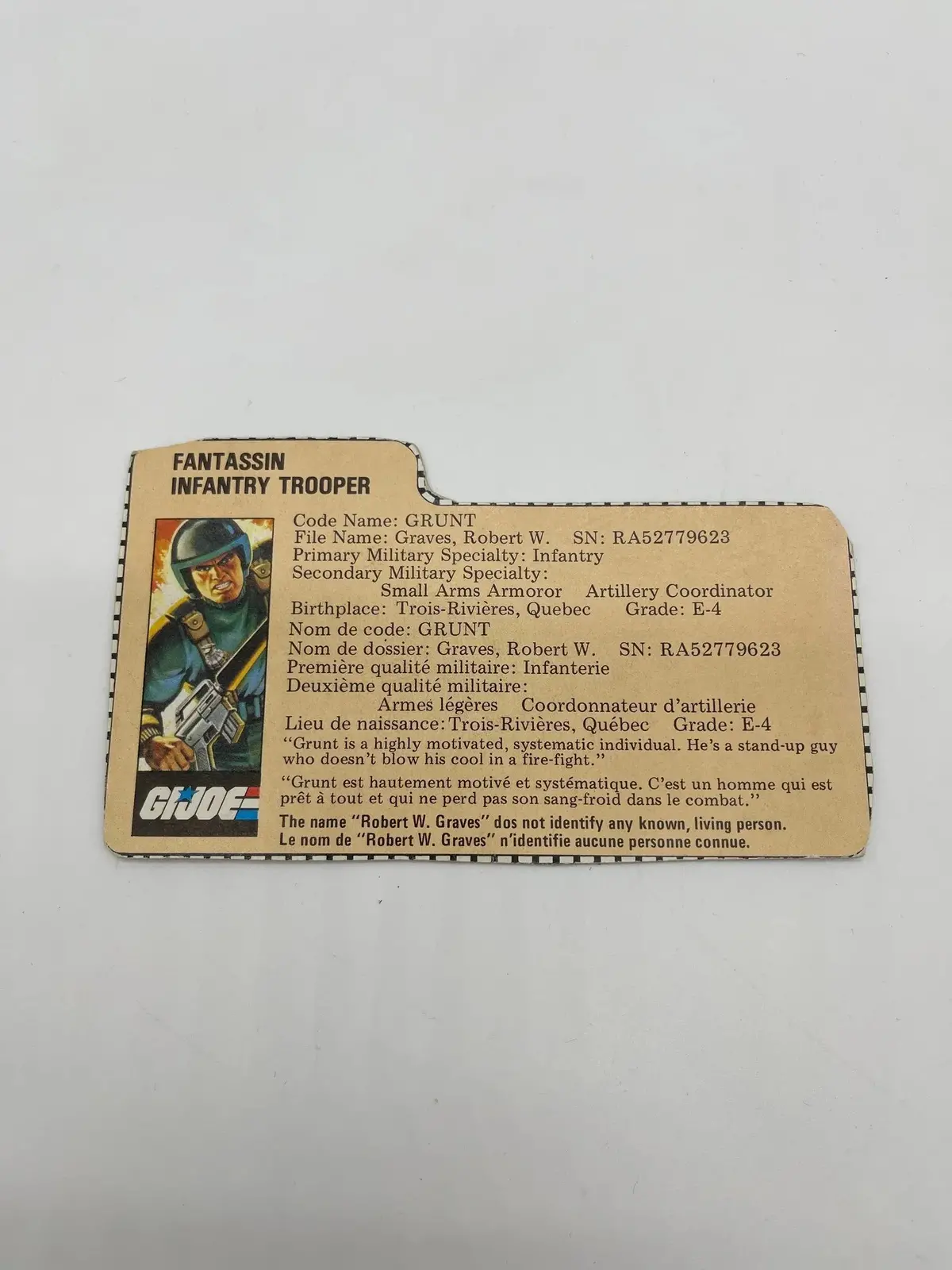Grunt File Card 1