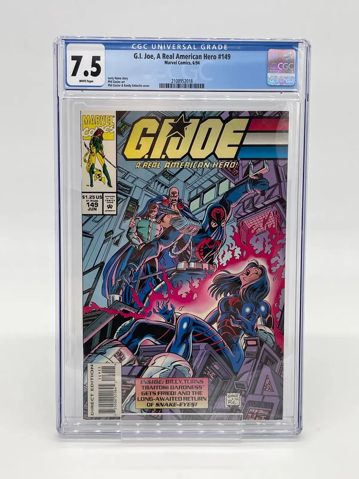 G.I. Joe #149 Cgc 7.5 1