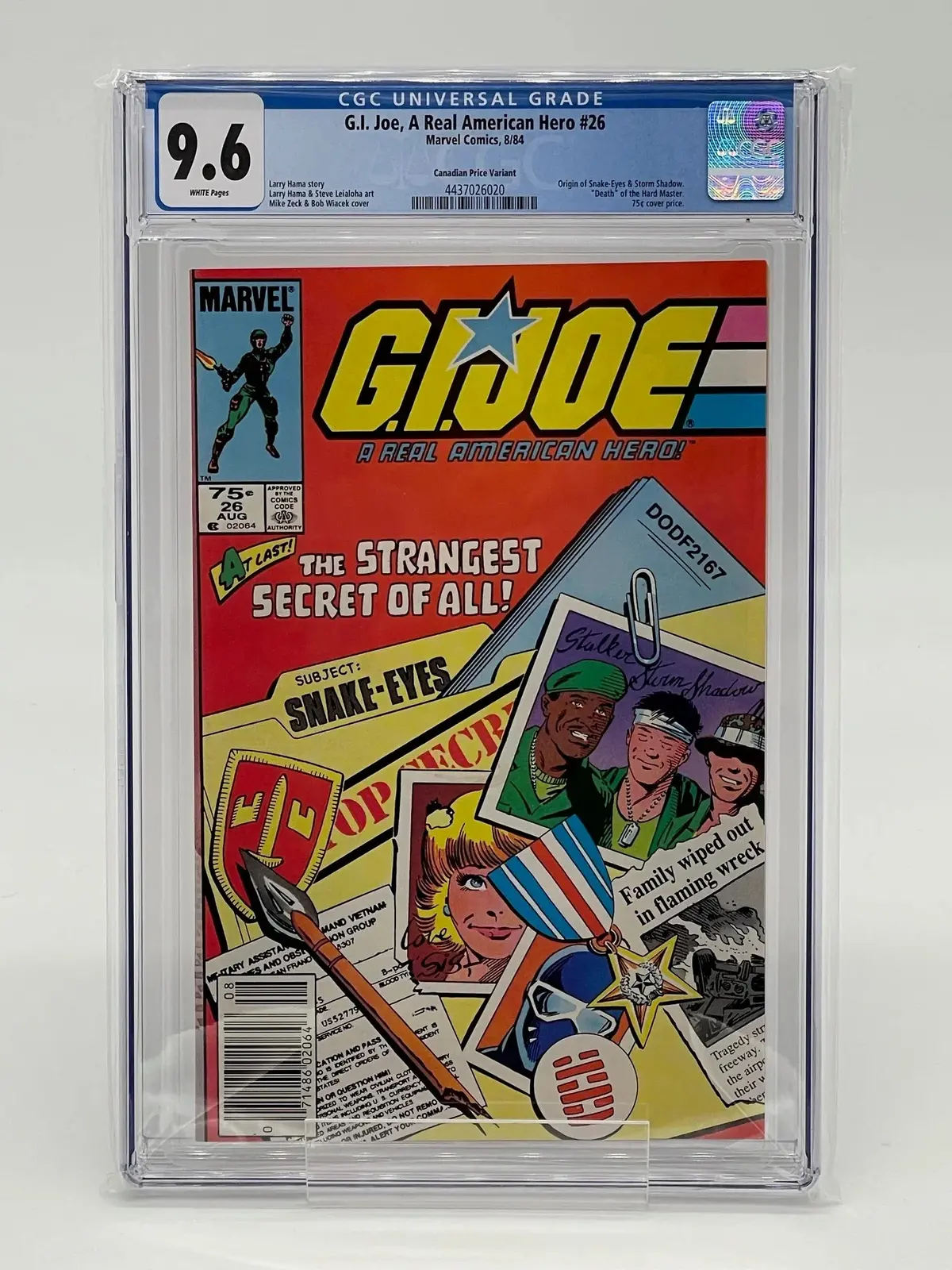 G.I. Joe #26 Cgc 9.6 1