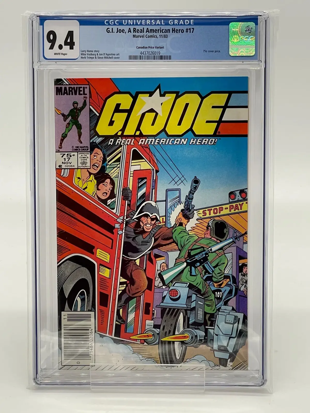 G.I. Joe #17 Cgc 9.4 1