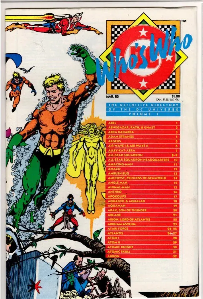 Dc's Who's Who Volume 1 1
