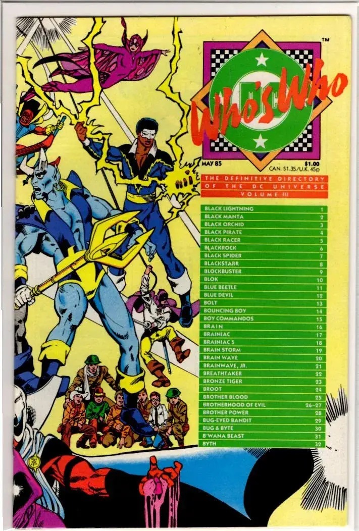 Dc's Who's Who Volume 3 1