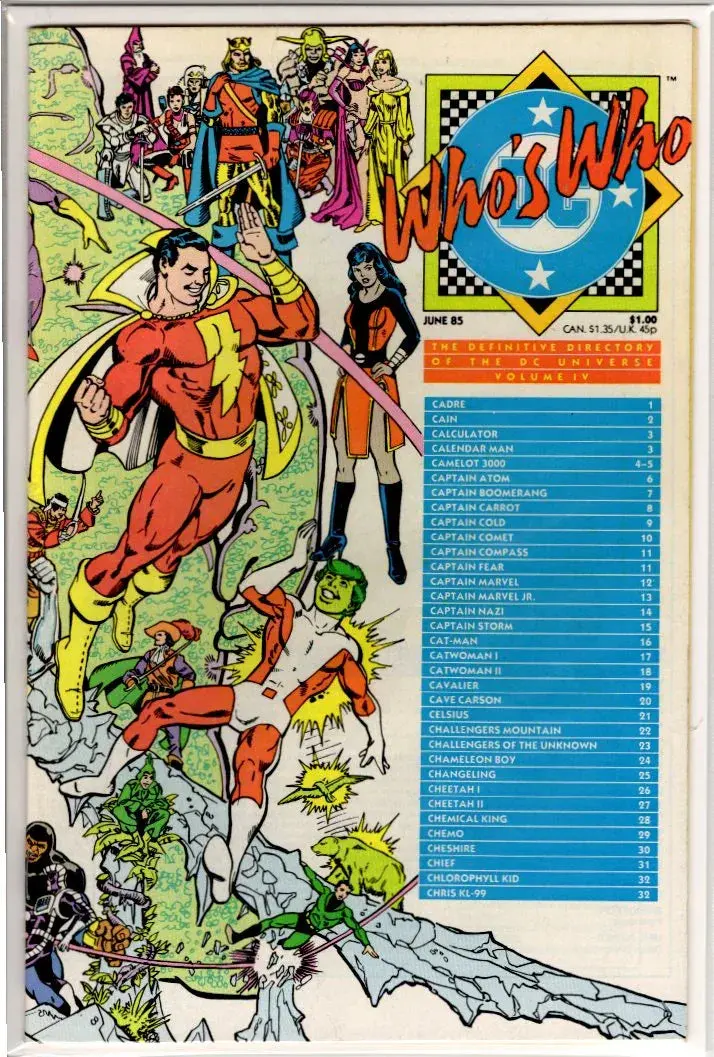 Dc's Who's Who Volume 4 1