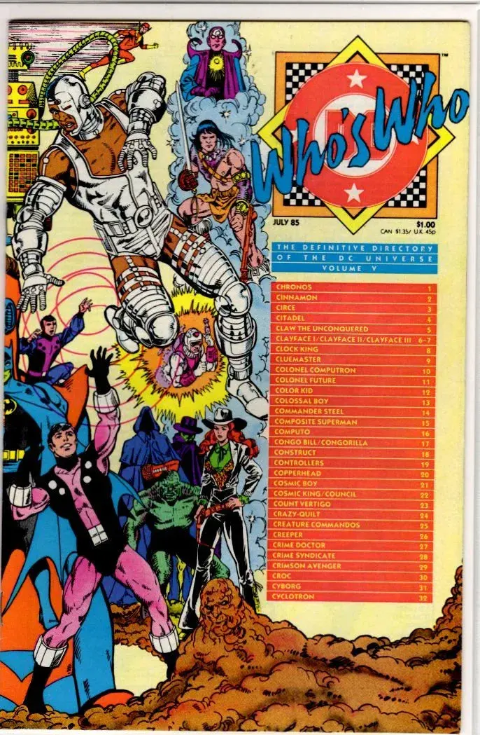Dc's Who's Who Volume 5 1