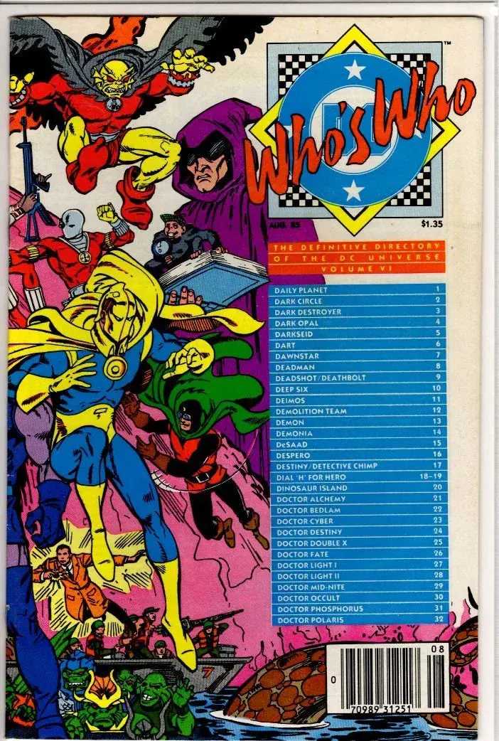 Dc's Who's Who Volume 6 1