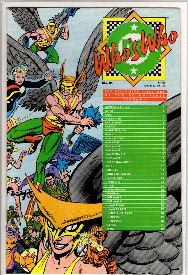Dc's Who's Who Volume 10 1