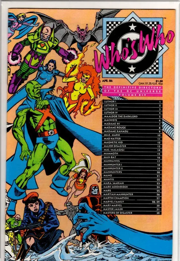 Dc's Who's Who Volume 14 1