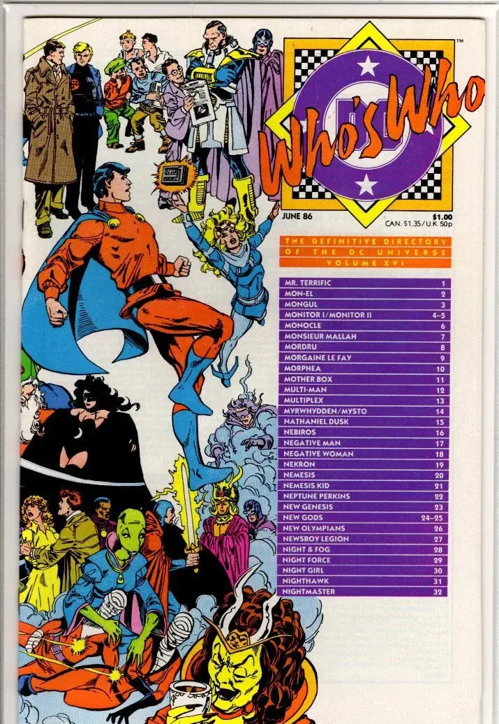 Dc's Who's Who Volume 16 1