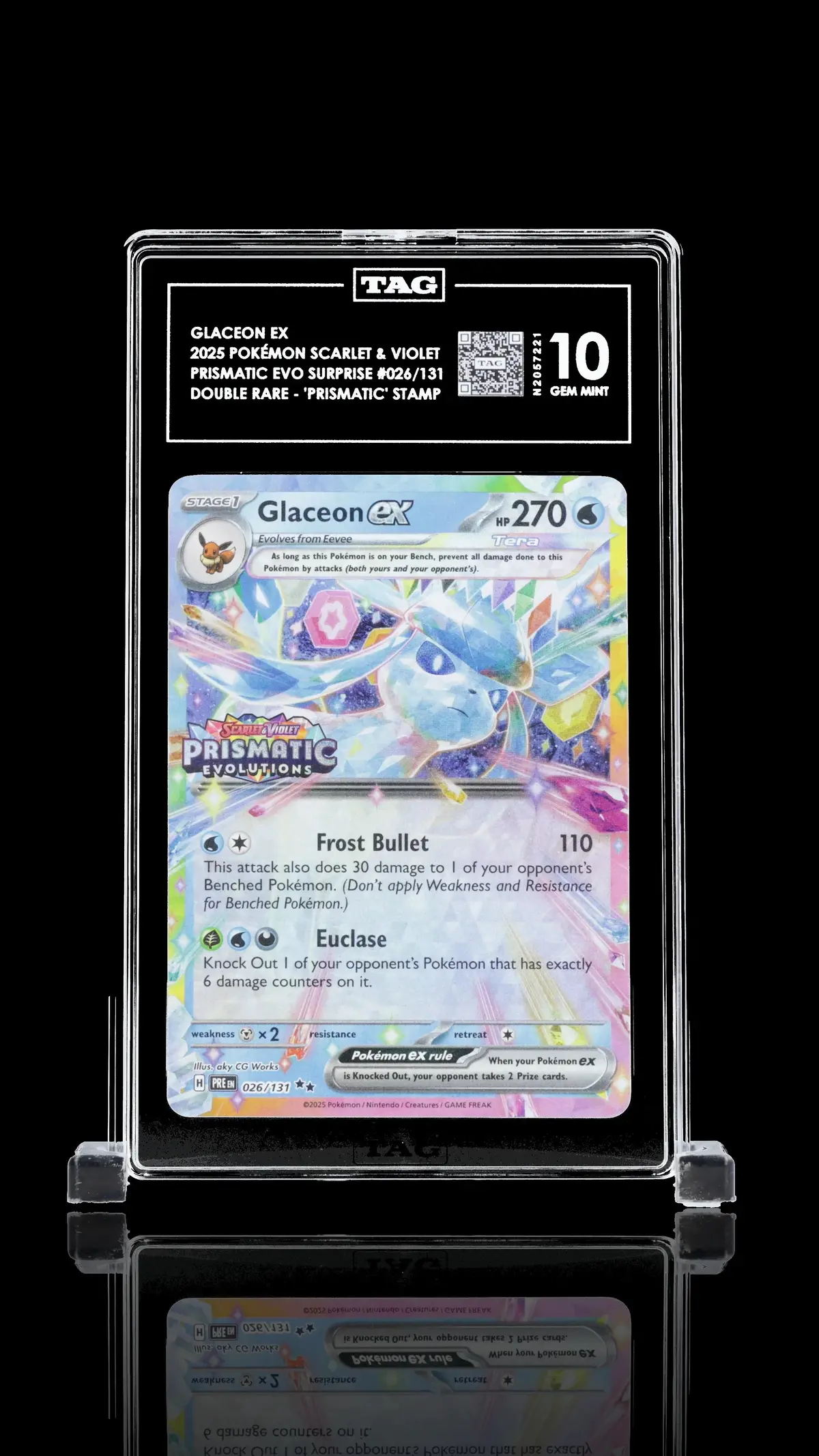 Tag 10 - Glaceon Ex #026 Stamped 1