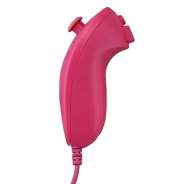 New Aftermarket Nintendo Wii Pink Nunchuck Numchuck 1