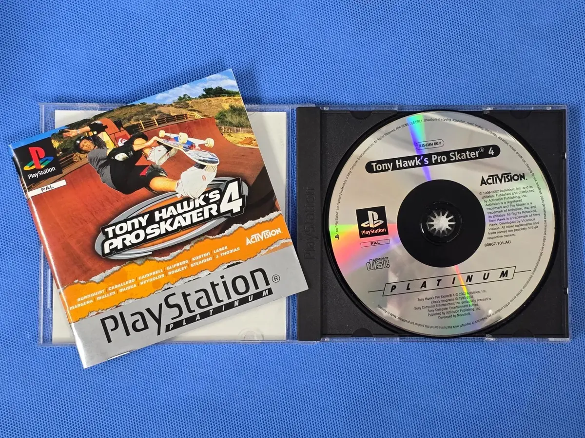 Tony Hawk's Pro Skater 4 (Platinum) Pal Ps1 Ps2 Ps3 *Complete* Playstation (Preowned) 2