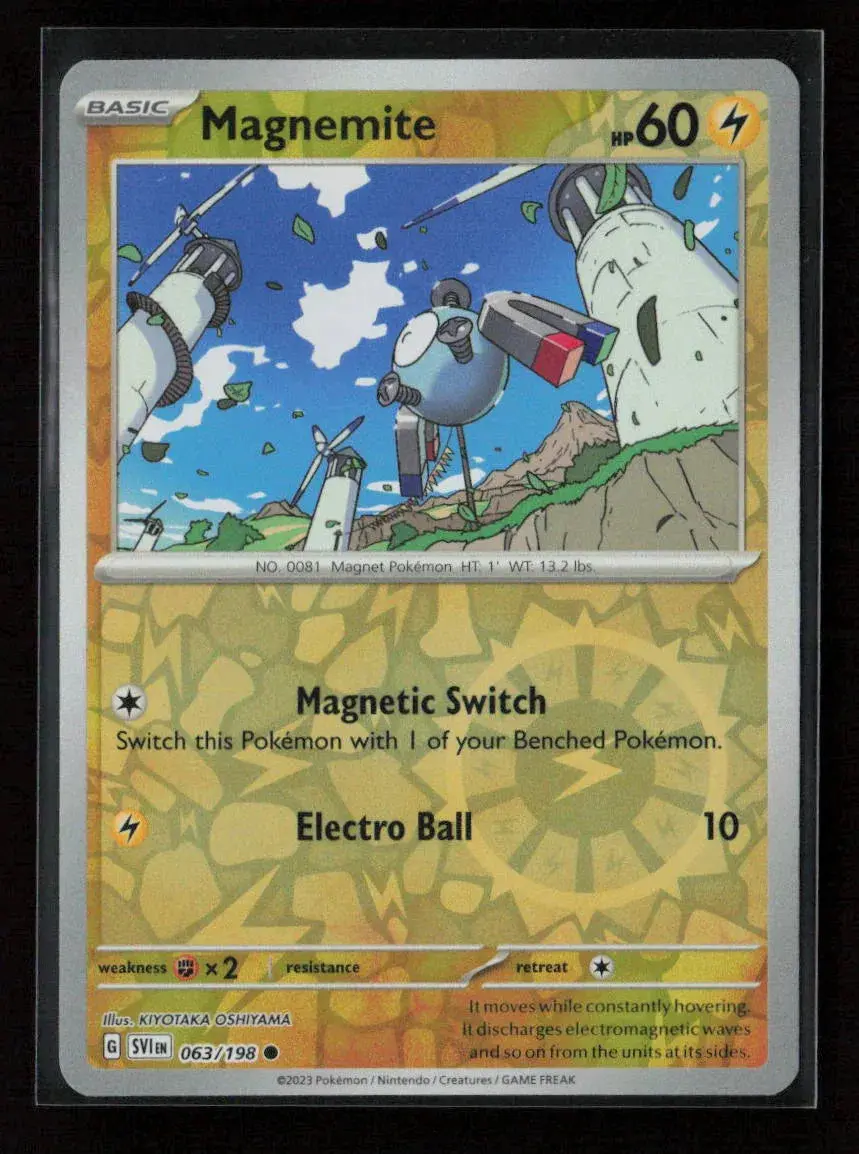 Magnemite Common Sv01: Scarlet & Violet Base Set 063/198 Nm 1