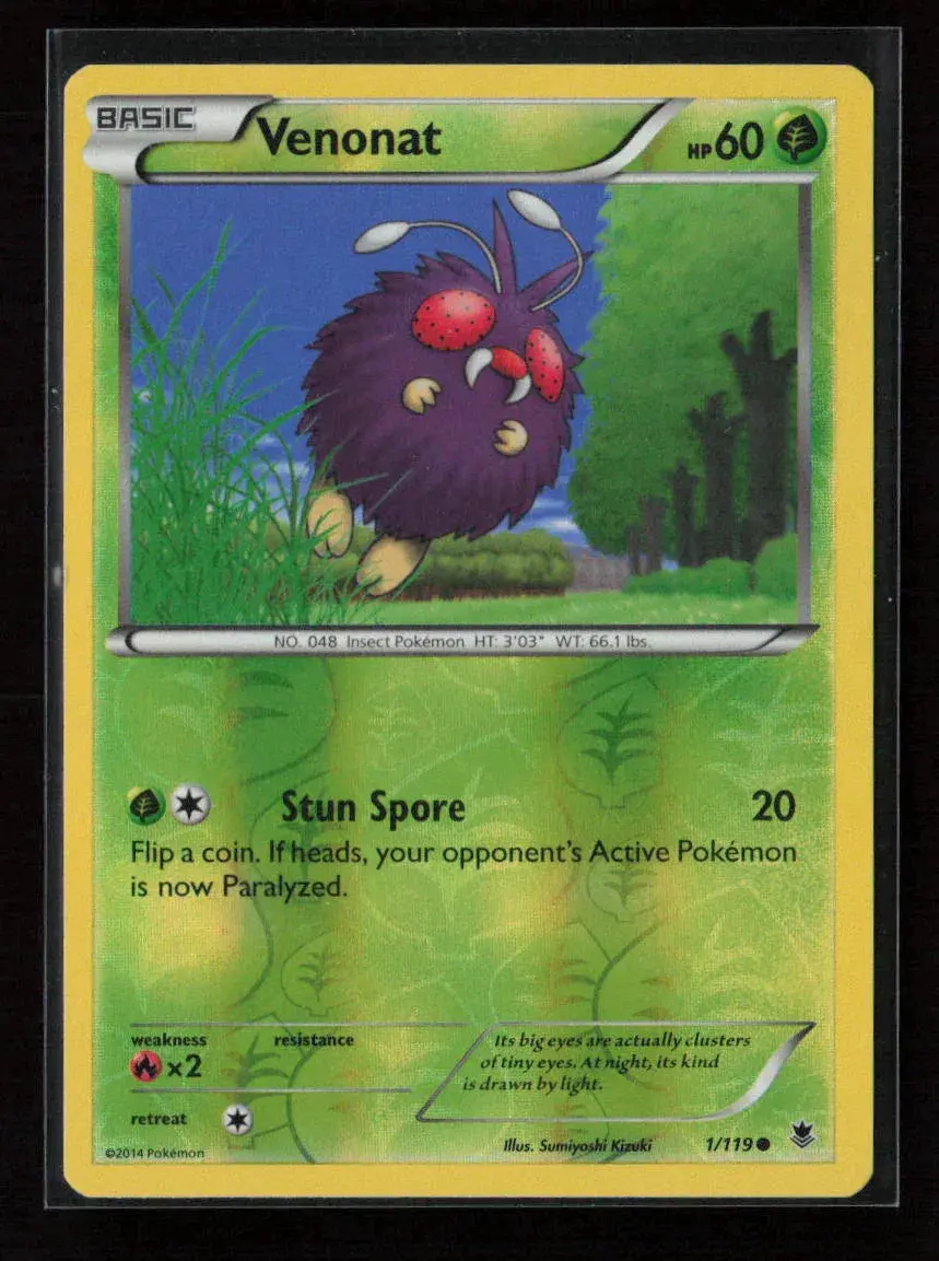 Venonat Common Xy - Phantom Forces 1/119 Lp 1